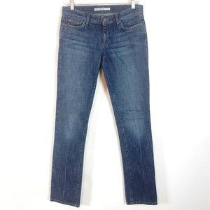 Joe's Jeans Women's Cigarette Low Rise Blue Denim Skinny Pockets Size 27